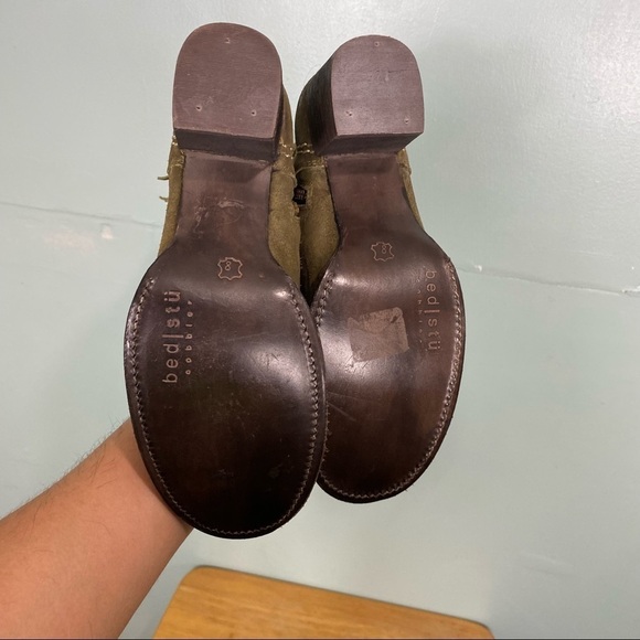 Bed Stu Green Buckle Heeled Boots Sz 8 - Picture 7 of 7